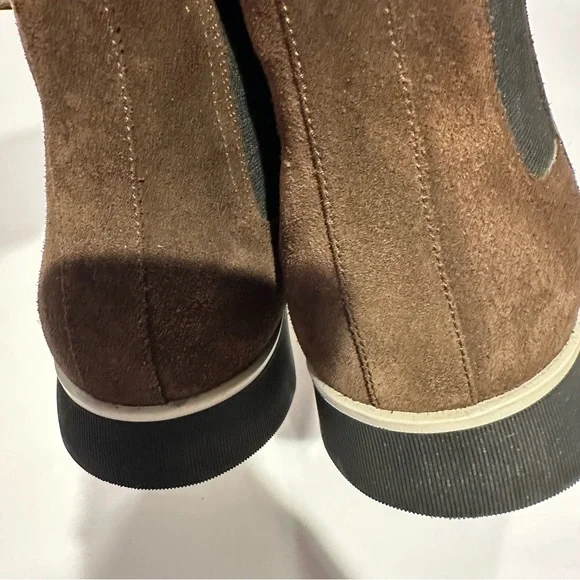 Paul Stuart Suede Manfield Beatle boot in Chocolate brown